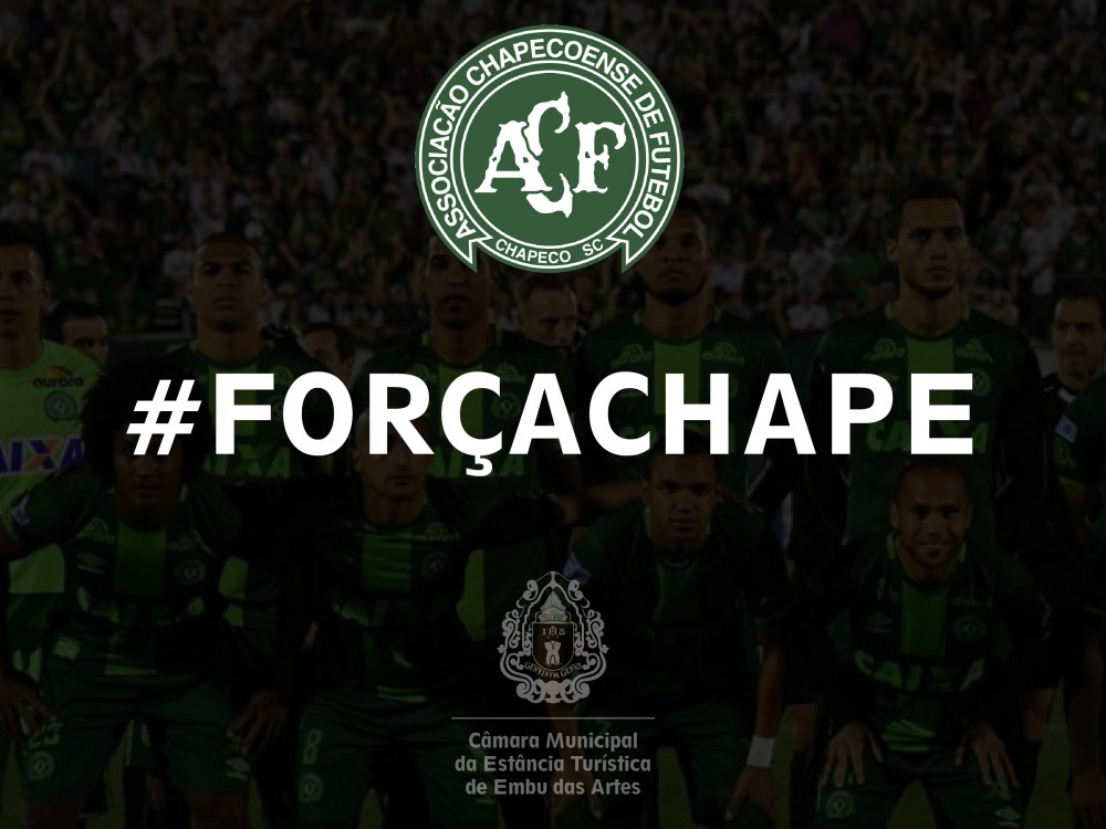 C?mara lamenta trag?dia envolvendo avi?o da Chapecoense 