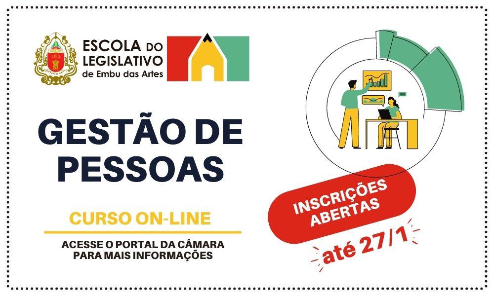 Câmara de Embu inicia inscrições para o Curso de Gestão de Pessoas